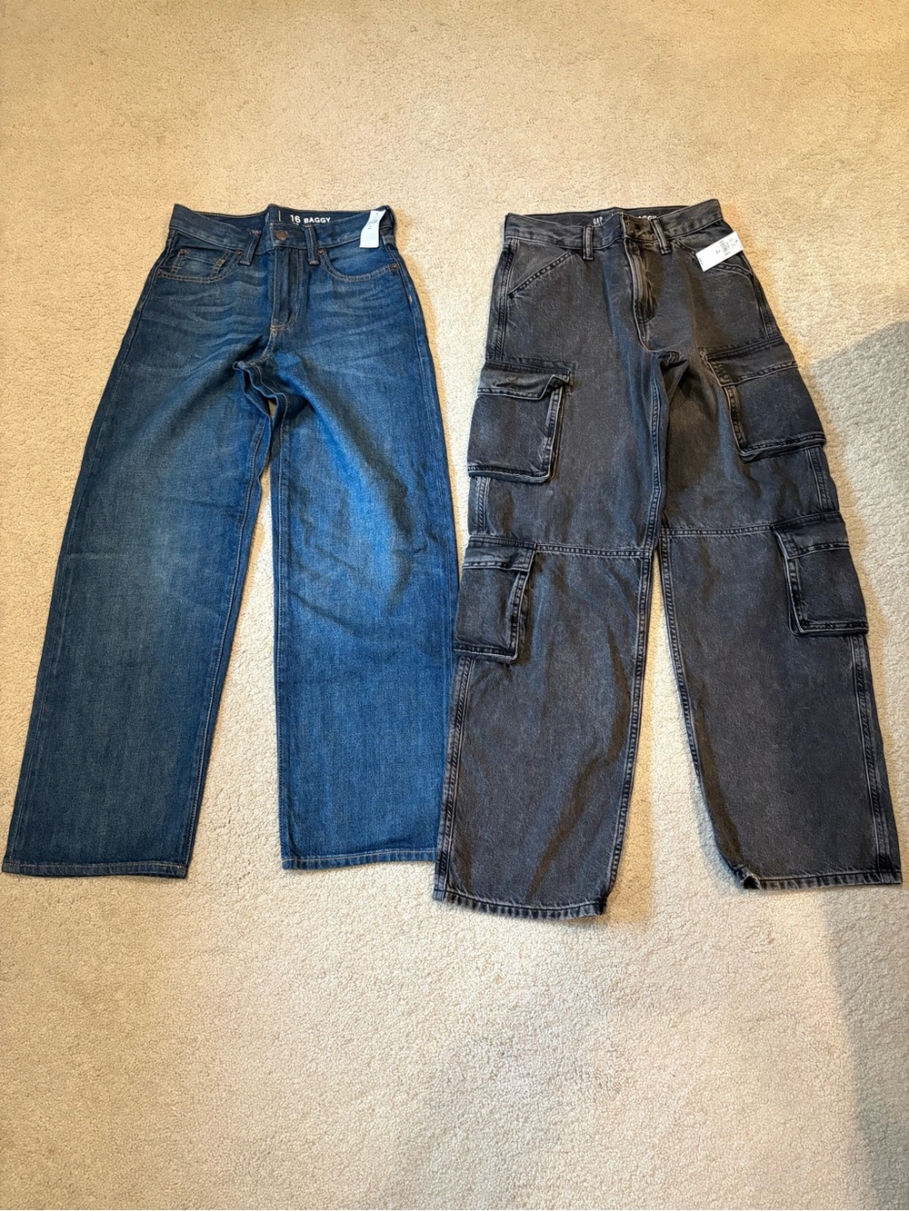 GAP Kids Wide Leg Jeans - Blue and Charcoal